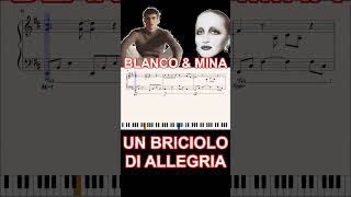 UN BRICIOLO DI ALLEGRIA  BLANCO amp MINA  ritornello al pianoforte shorts [upl. by Phaedra]