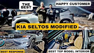 🔥Seltos 2023 modified🔥ALL GENUINE ACCESSORIES 🔥Seltos modified with best interior [upl. by Karr]