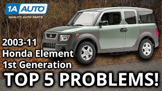 Top 5 Problems Honda Element SUV 1st Generation 20032011 [upl. by Noemis753]