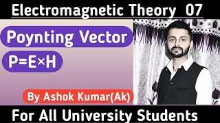 Poynting Vector in EM Wave Propagation  Poynting Vector  Poynting theorem  By Ak [upl. by Rashida]