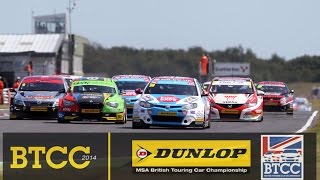 BTCC 2014  SNETTERTON HIGHLIGHTS [upl. by Naimerej456]