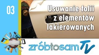 Usuwanie folii z elementów powtórnie lakierowanych [upl. by Ferri97]