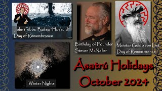 Asatru Holidays  October 2024  Hoskuld  von List  McNallen  Winter Nights [upl. by January503]