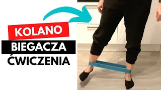 ĆWICZENIA na KOLANO BIEGACZA  TOP 3 ćwiczenia na ból kolana [upl. by Nosretep]