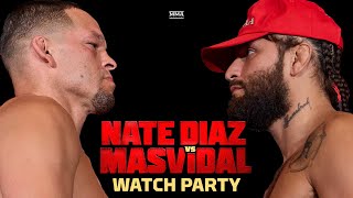 🔴 Diaz vs Masvidal LIVE Stream  Main Event Watch Party  MMA Fighting [upl. by Tol266]