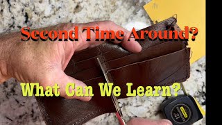 How To Make A Tooled Leather Wallet  Correcting A Design Flaw leatherproject [upl. by Placidia]