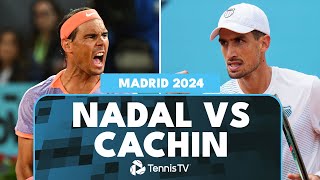 Rafael Nadal vs Pedro Cachin 3Hour Thriller  Madrid 2024 Match Highlights [upl. by Tala]