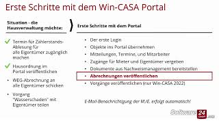 Erste Schritte mit dem WinCASA Portal 06  Abrechnung veröffentlichen [upl. by Brotherson]