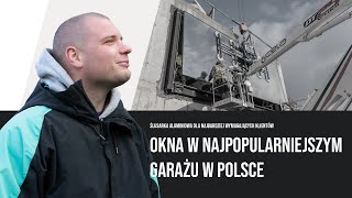 Budda buduje  całoszklana brama garażowa i szyba o masie 1500kg  Naumal  Machno okna cienkoramowe [upl. by Fred]