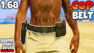 How to Get The COP BELT on ANY OUTFIT In GTA 5 Online 169 NO TRANSFER GET COP BELT [upl. by Rosenberg]