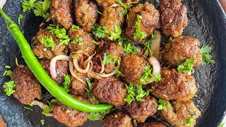 Juicy Gola Kabab Recipe  Restaurant Style Beef Gola Kabab [upl. by Mariken]