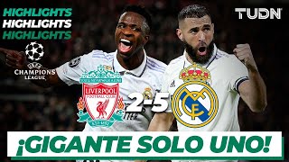 Highlights  Liverpool 25 Real Madrid  Champions League 202223  8vos  TUDN [upl. by Keung]