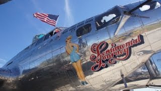 A Inside tour of a B17 flying fortress Sentimental Journey [upl. by Rebmyt]