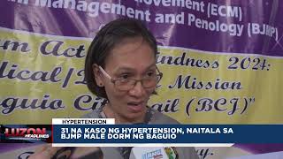 31 na kaso ng hypertension naitala sa BJMP Male Dorm ng Baguio [upl. by Jerrilyn]