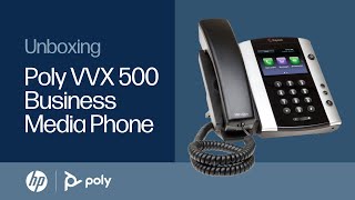 VVX 500 Business Media Phone Quick Start  HP Support [upl. by Godderd511]