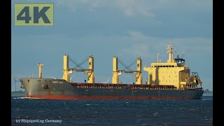 NORDIC OSLO  Shipspotting Germany 🇩🇪 IMO 9626601  River Elbe near City Otterndorf  4K VIDEO [upl. by Richma186]