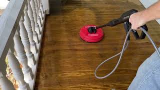 CRAFTSMAN deck scrubbing surface cleaner attachment is AMAZING [upl. by Aissac]