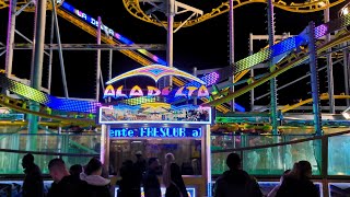 Feria de atracciones Navidad Valencia  2024 Ala Delta en 4K a 60FPS [upl. by Rolyt]