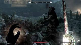 Skyrim Remastered  Battle for Whiterun [upl. by Arva]