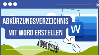 Abkürzungsverzeichnis in Word erstellen [upl. by Vevine]