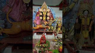 Leke Puja ki thali jyot man ki jagah li durgapuja durgapuja2024 [upl. by Ydnil]