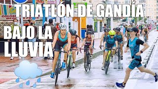 🌧️TRIATLÓN de GANDÍA 2021  Bajo la LLUVIA🌧️ [upl. by Roee]