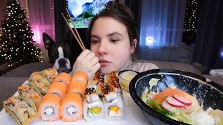 МУКБАНГ все пошло не по плану… роллы поке mukbang [upl. by Alika]