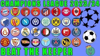 Champions League 202324  Beat The Keeper Marble Race  Marble Race King [upl. by Drucilla733]