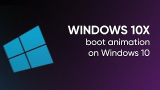 Windows 10X boot animation on Windows 10 [upl. by Isdnil]