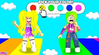 O OBBY DE CORES DO ROBLOX Easy Color Switch Obby [upl. by Huoh857]