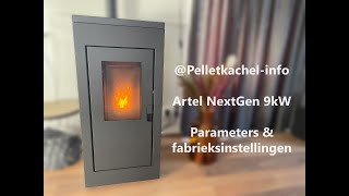 Artel NextGen 9kW pelletkachel  Parameters instellen amp fabrieksinstellingen [upl. by Veta]