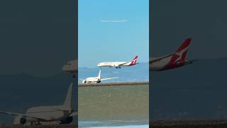 Qantas 787 Arrival San Francisco Plane Spotting [upl. by Jessika671]