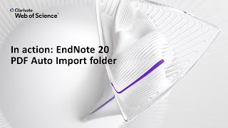 In action EndNote 20 Windows PDF Auto Import folder [upl. by Robert]