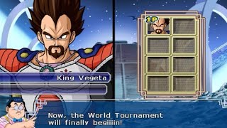 O Rei Vegeta mostrando seu poder no torneio de artes marciais  Dragon Ball Z Budokai Tenkaichi 3 [upl. by Keary]