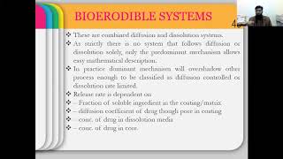 Bioerodible systems M [upl. by Eniron256]