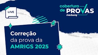 Live de Correção  Prova de Residência Médica da AMRIGS  Cobertura de Provas Medway [upl. by Notseh]