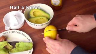 How To Eat Avocado  Honey and Lemon [upl. by Airdnassac91]