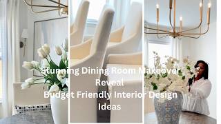 Stunning Dining Room Makeover  Interior Design  Budget Friendly Decor New Beginnings Makeover [upl. by Nerret815]