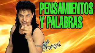 😎 PENSAMIENTOS Y PALABRAS  Jean Carlos 🎤MAS KARAOKE cuarteto [upl. by Hobart115]