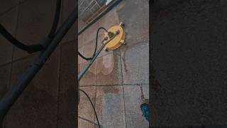 Flat surface cleaner making light work of this patio pressurewashing patiocleaning jetwashing [upl. by Devona]