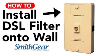 Dsl Filter Wall Mount  Simple Installation  Installs in Seconds [upl. by Warfore]