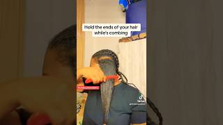 How to prevent hair breakageRelaxed hair hair haircare relaxedhair shorts [upl. by Aikemahs]