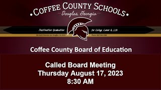 CCBOE Called Meeting August 17 2023 [upl. by Mian]