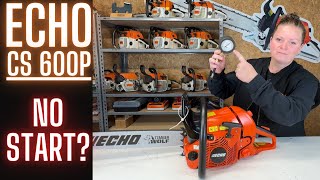 Echo CS600P Chainsaw  WHY Wont It START  Lets Take a Look [upl. by Aliek141]