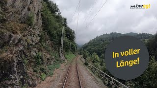 Führerstandsmitfahrt von Freiburg nach Villingen mit bwegt auf der Höllentalbahn [upl. by Morice]