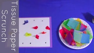 Tissue Paper Scrunch and Glue Fine Motor For Preschool and Kindergarten [upl. by Berneta]