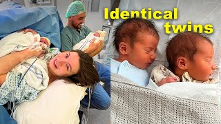 Identical Twin Birth Vlog  Fab amp Ell ❤️ [upl. by Elroy]