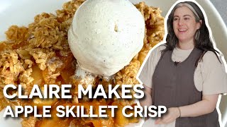 Claire Saffitz Makes Delicious Caramel Apple Skillet Crisp  DESSERT PERSON [upl. by Gadmon324]