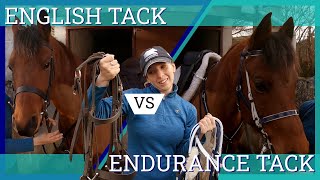 Endurance Horse Tack Vs English Leather Tack  Vlog 61  Beth Endurance [upl. by Inoy]