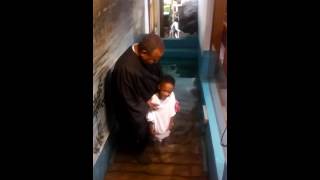 Kid Decides To Baptize Himself After Too Excited [upl. by Enerual]